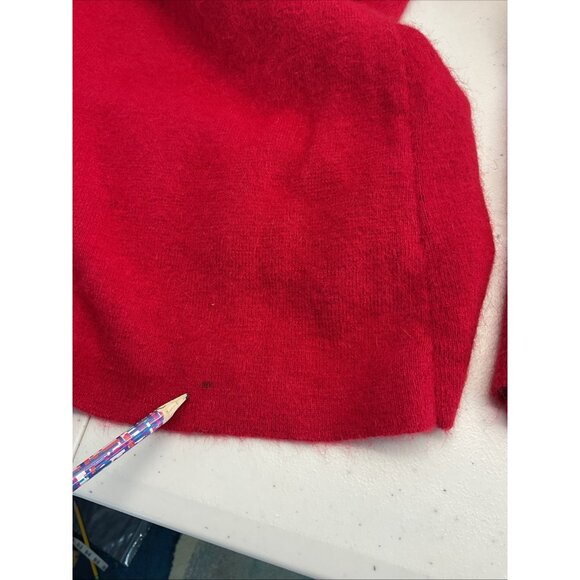 Alex Marie Red Long Sleeve Off The Shoulder Sweater Evening Party Rabbit Size L - Picture 5 of 8